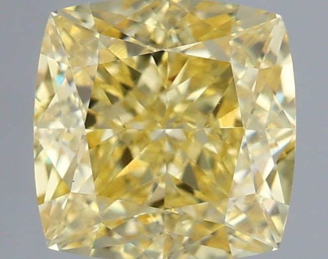 Loose Diamond - CUSHION MODIFIED 1.39ct Fancy Intense Yellow VVS2