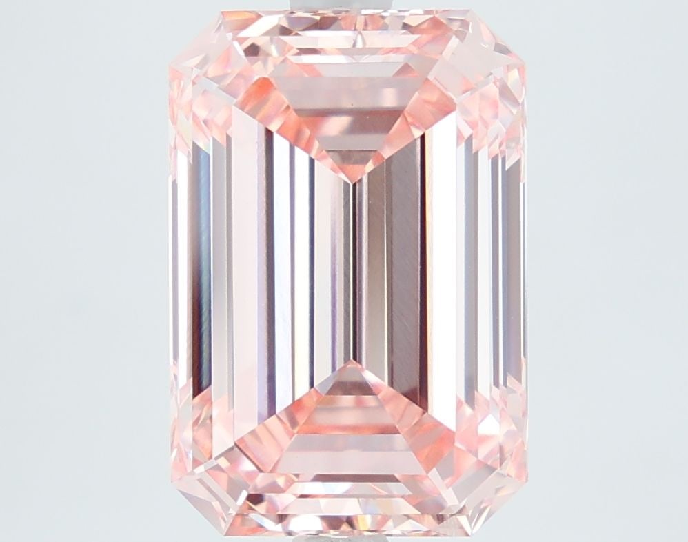 Loose Diamond - EMERALD 5.13ct Fancy Intense Pink VVS2