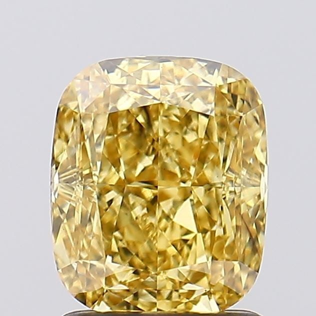 Loose Diamond - CUSHION MODIFIED 1.73ct Fancy Vivid Yellow VS2