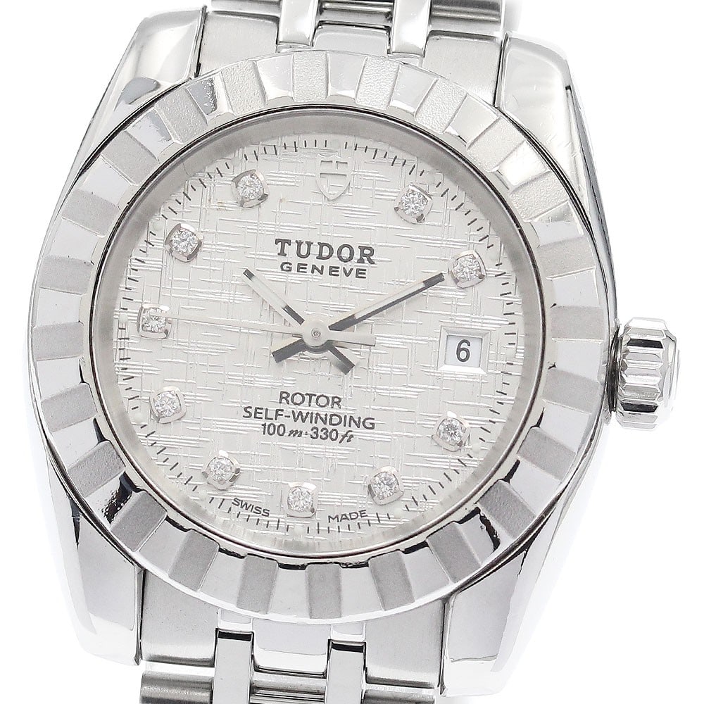 Ladies TUDOR Classic Date Wristwatch Ref 22010 10 Diamond
