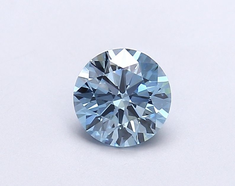 Ideal Loose Diamond - ROUND 0.89ct Fancy Vivid Blue VS2