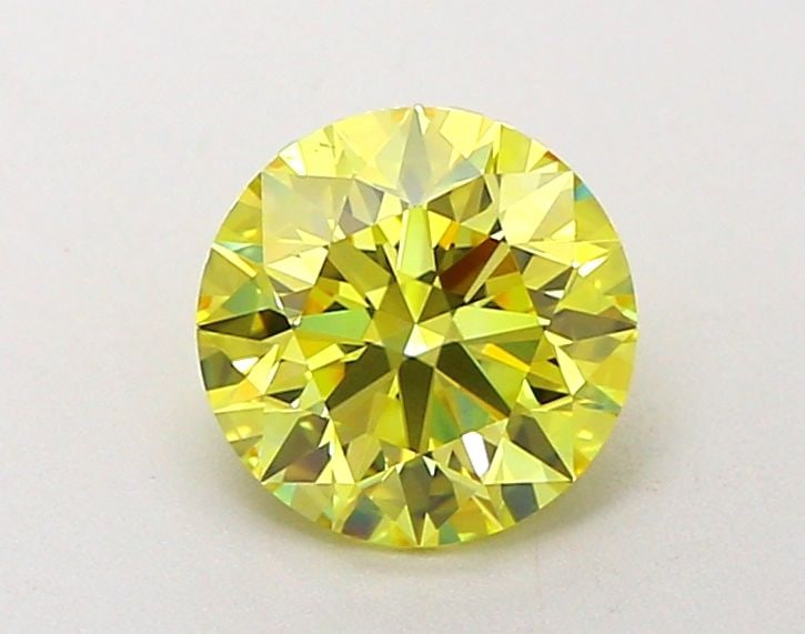 Loose Diamond - ROUND 1.55ct Fancy Vivid Yellow VVS1