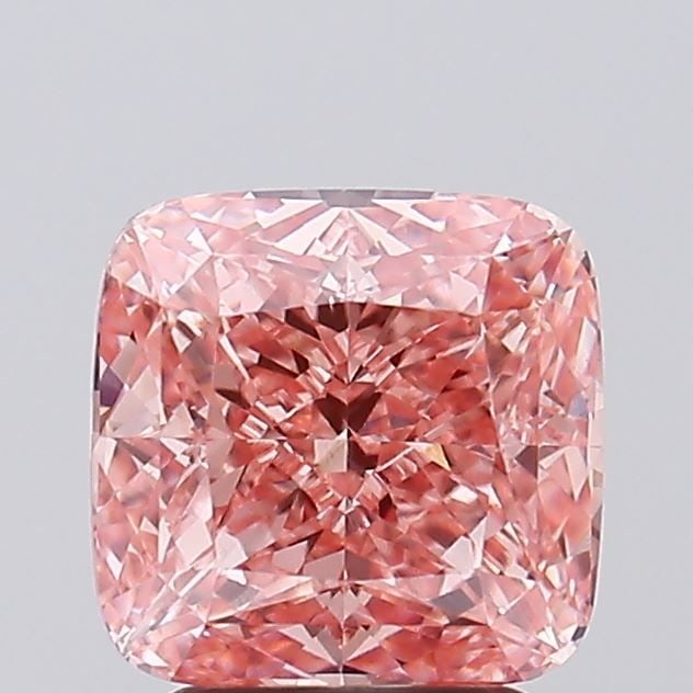 Loose Diamond - CUSHION MODIFIED 3.08ct Fancy Vivid Pink VS1