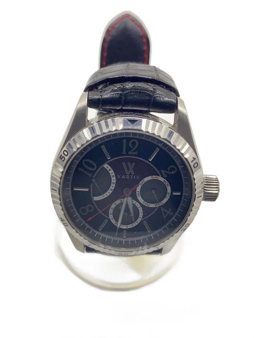 VARTIX ALIVE NE20B Black Leather Men's Wristwatch