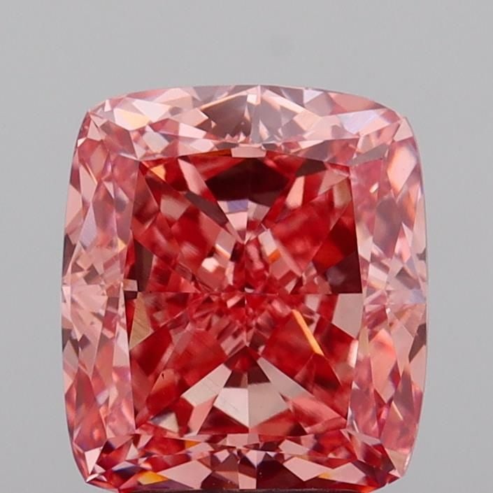 Loose Diamond - CUSHION MODIFIED 3.35ct Fancy Vivid Pink VS1