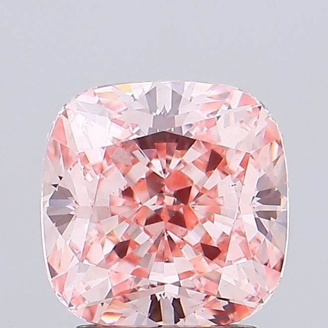 Loose Diamond - CUSHION MODIFIED 3.01ct Fancy Vivid Pink VS2