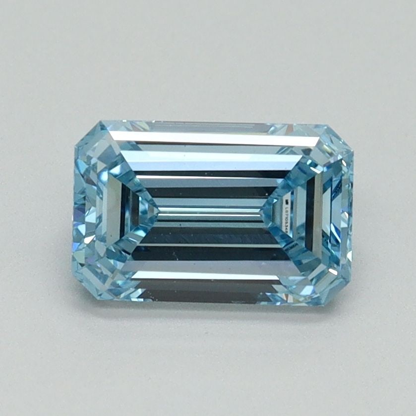 Loose Diamond - EMERALD 1.15ct Fancy Vivid Blue VS1