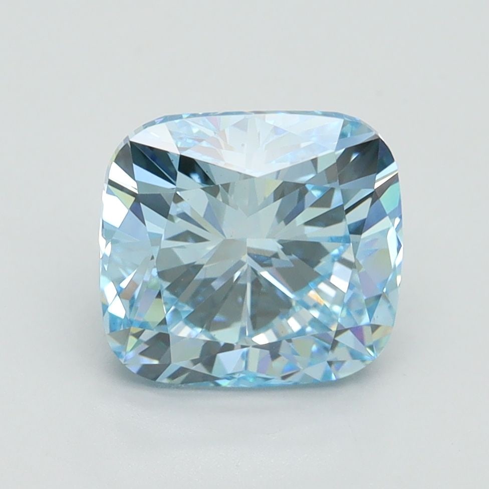 Loose Diamond - CUSHION BRILLIANT 2.53ct Fancy Intense Blue VS1