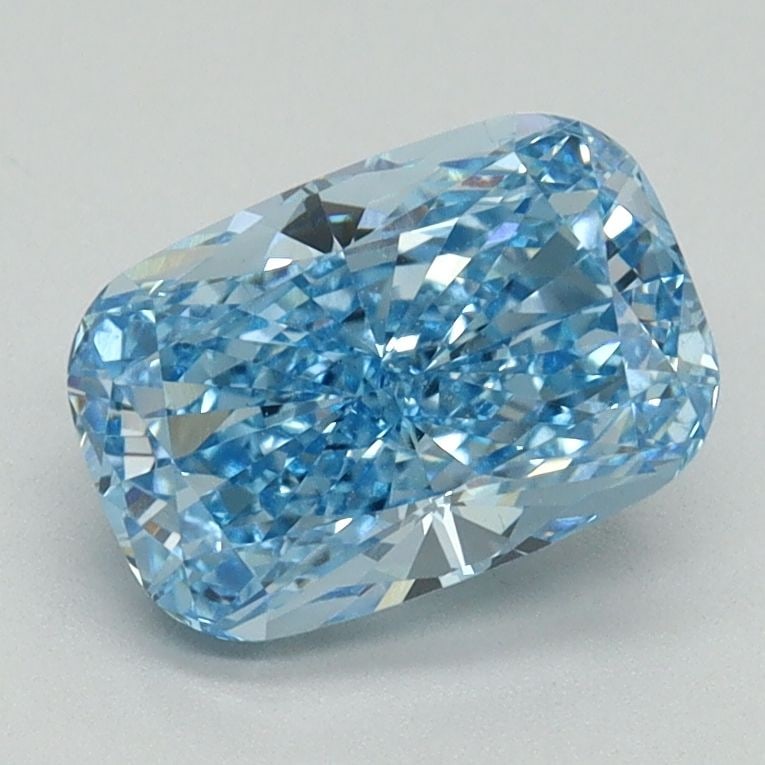 Loose Diamond - CUSHION BRILLIANT 1.65ct Fancy Vivid Blue VS1