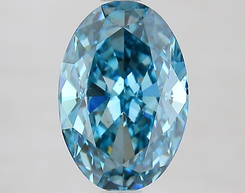 Loose Diamond - OVAL 2.46ct Fancy Vivid Blue VS1: Loose Diamond - OVAL 2.46ct Fancy Vivid Blue VS1 Source: This is a real non-mined Diamond that has been grown in a lab Shape: OVAL Carats: 2.46 Color: Fancy Vivid Blue Certification: IGI Video: