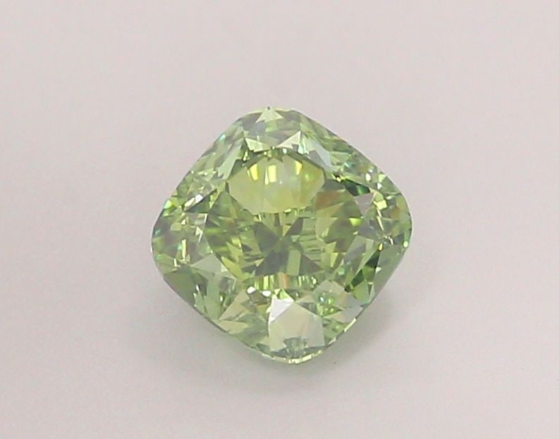 Loose Diamond - CUSHION MODIFIED 1.37ct Fancy Vivid Green IF