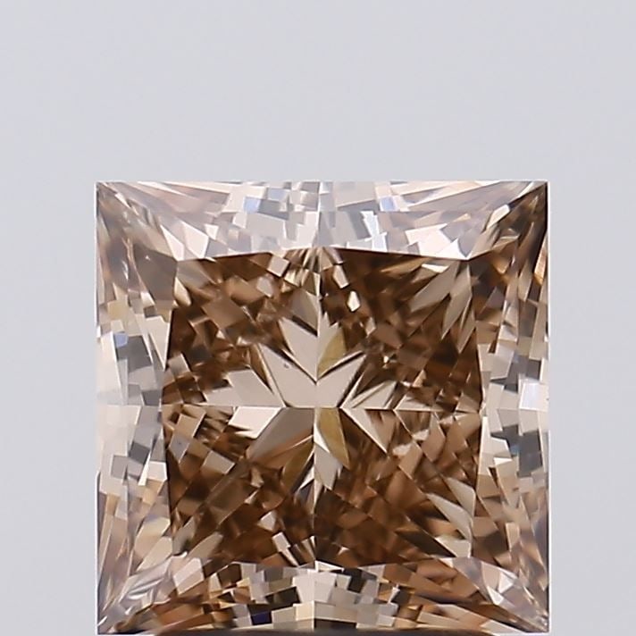 Loose Diamond - PRINCESS 2.52ct Fancy Brown VS1