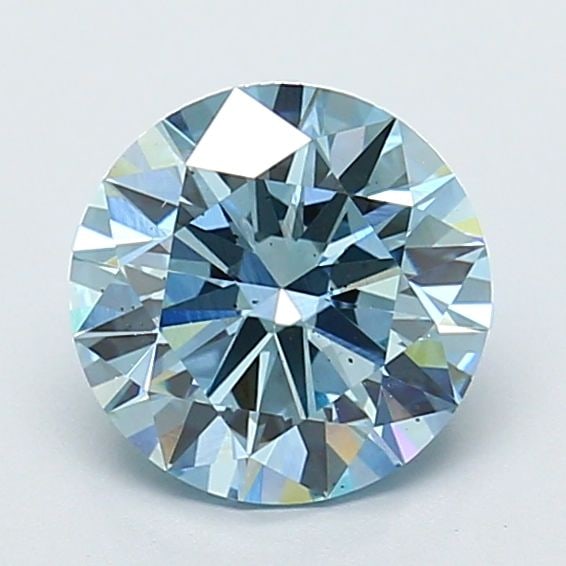 Ideal Loose Diamond - ROUND 1.88ct Fancy Intense Blue SI1