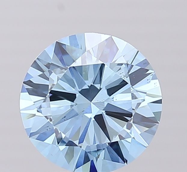 Loose Diamond - ROUND 2.0ct Fancy Vivid Blue VS2