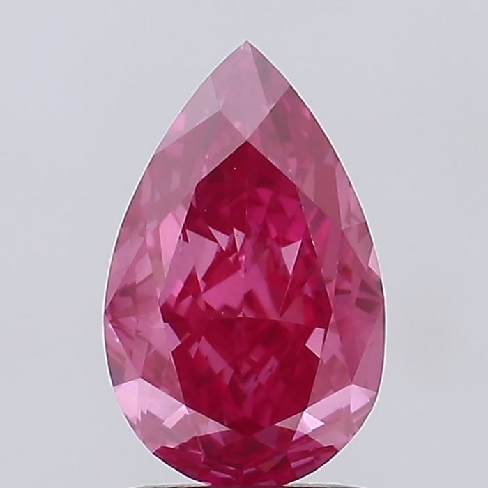 Loose Diamond - PEAR 1.82ct Fancy Vivid Red VS2: Loose Diamond - PEAR 1.82ct Fancy Vivid Red VS2 Source: This is a real non-mined Diamond that has been grown in a lab Shape: PEAR Carats: 1.82 Color: Fancy Vivid Red Certification: IGI Video: