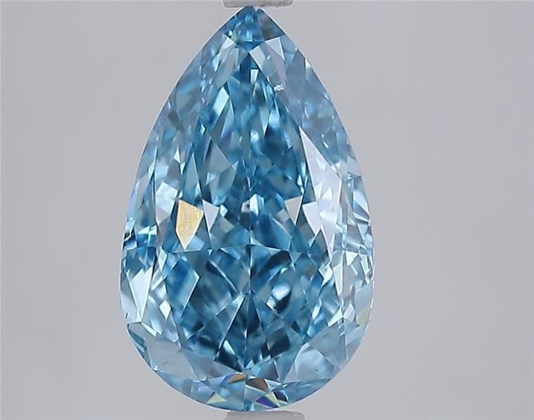 Loose Diamond - PEAR 3.05ct Fancy Vivid Blue VS1