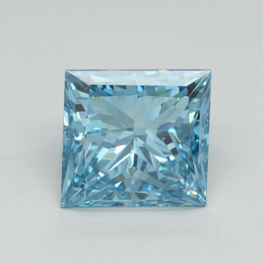 Loose Diamond - PRINCESS 2.5ct Fancy Vivid Blue VS2
