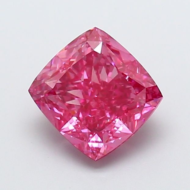 Loose Diamond - CUSHION MODIFIED 3.05ct Fancy Vivid Pink VS2
