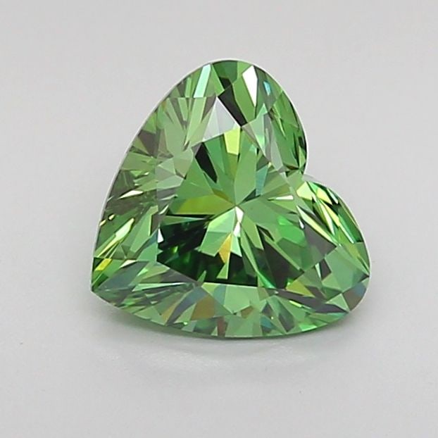 Loose Diamond - HEART 1.03ct Fancy Vivid Green VVS2
