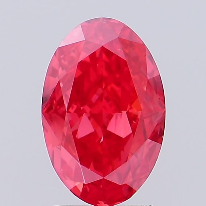 Loose Diamond - OVAL 2.35ct Fancy Vivid Red VS2