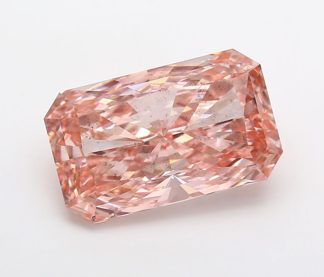 Loose Diamond - RADIANT 10.08ct Fancy Vivid Pink SI1