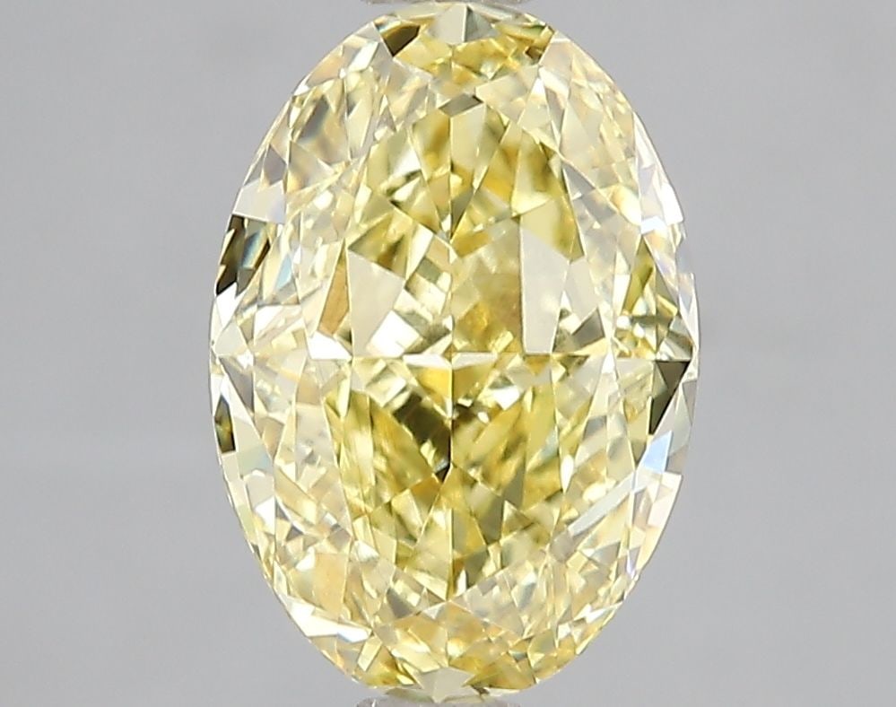 Loose Diamond - OVAL 3.02ct Fancy Vivid Yellow VS2