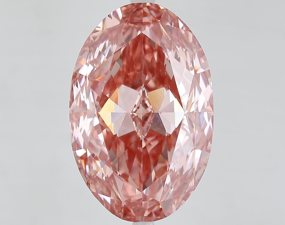 Loose Diamond - OVAL 16.17ct Fancy Vivid Pink VS1