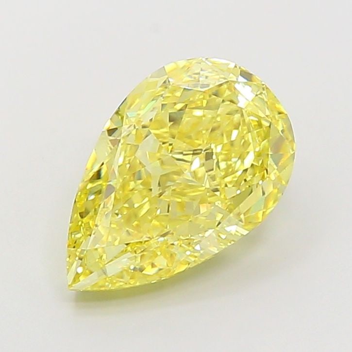Loose Diamond - PEAR 5.01ct Fancy Intense Yellow VS2