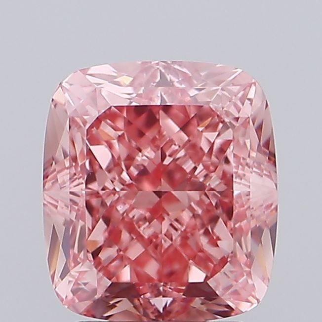 Loose Diamond - CUSHION MODIFIED 3.03ct Fancy Vivid Pink VVS2