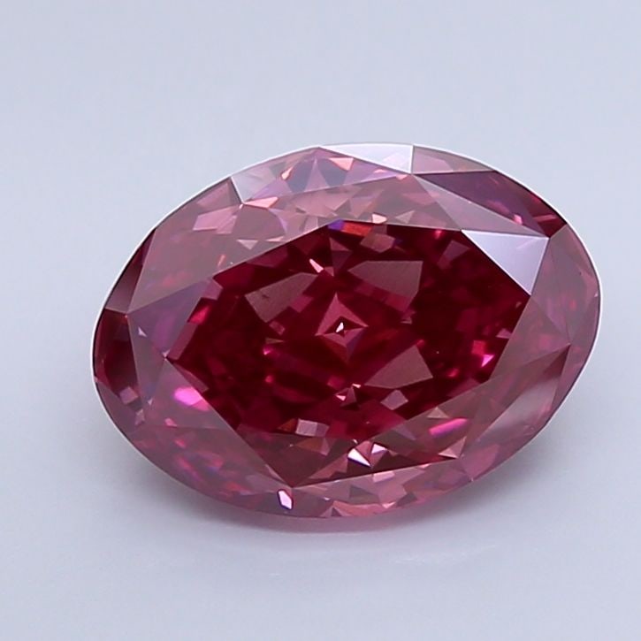 Loose Diamond - OVAL 4.73ct Fancy Deep Pink VS1