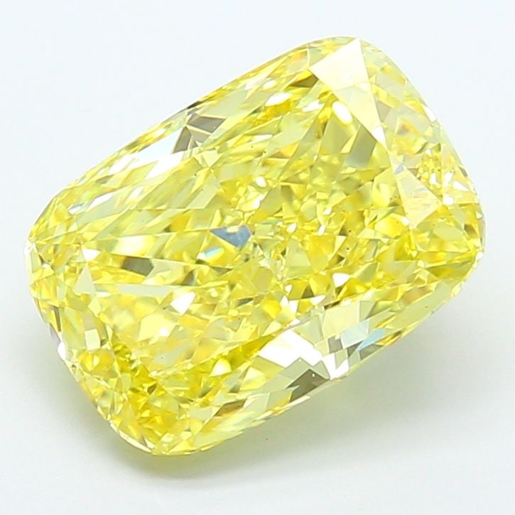 Loose Diamond - CUSHION MODIFIED 5.04ct Fancy Intense Yellow VS1