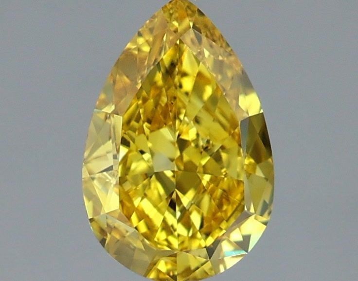 Loose Diamond - PEAR 1.67ct Fancy Vivid Yellow VVS2