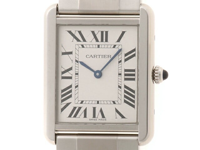 Cartier Tank Solo LM Stainless Steel Quartz Unisex Wristwatch Box