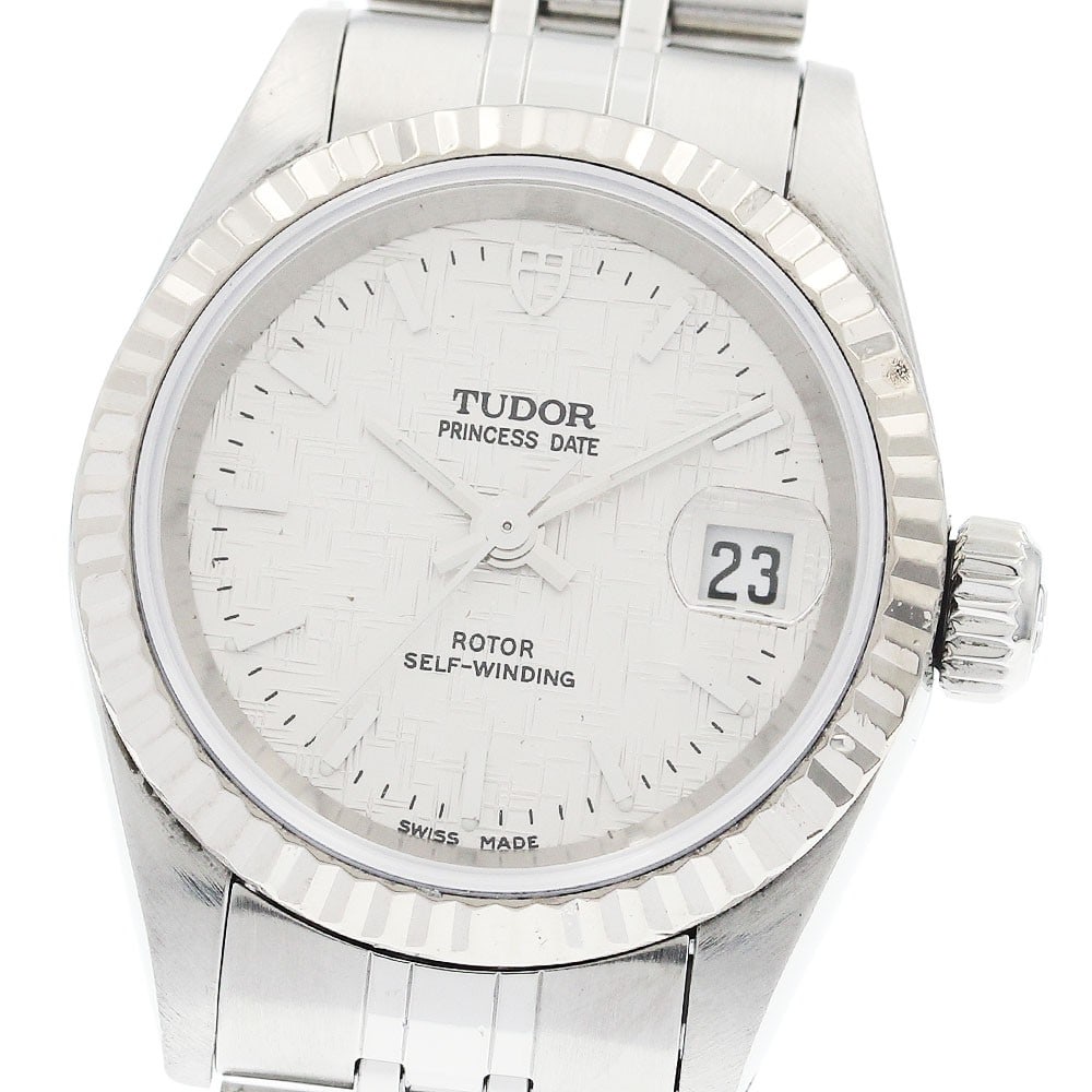 Women's Automatic Wristwatch TUDOR Princess Date 92414 WG Bezel