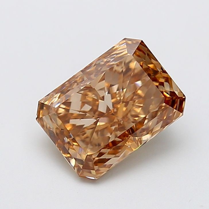 Loose Diamond - RADIANT 3.26ct Fancy Brown VS1