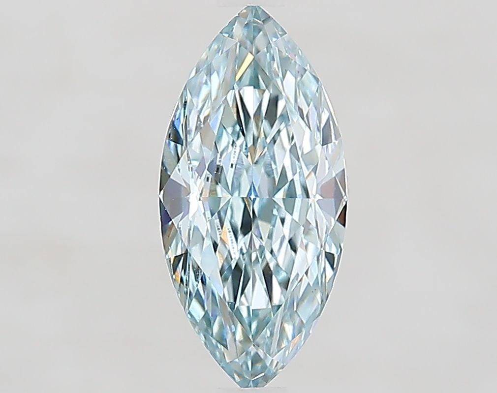 Loose Diamond - MARQUISE 1.58ct Fancy Greenish Blue VS1