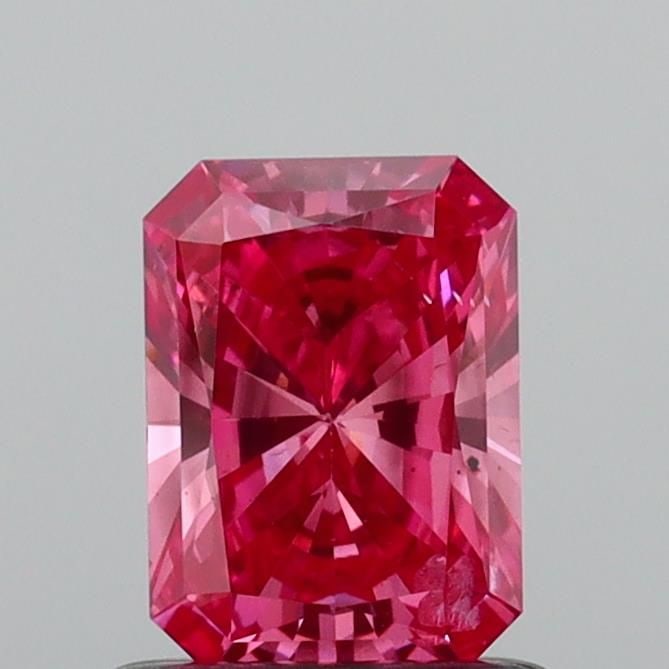 Loose Diamond - RADIANT 0.8ct Fancy Vivid Pink SI1