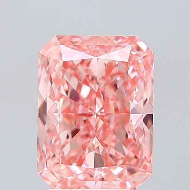 Loose Diamond - RADIANT 2.54ct Fancy Vivid Pink VS1