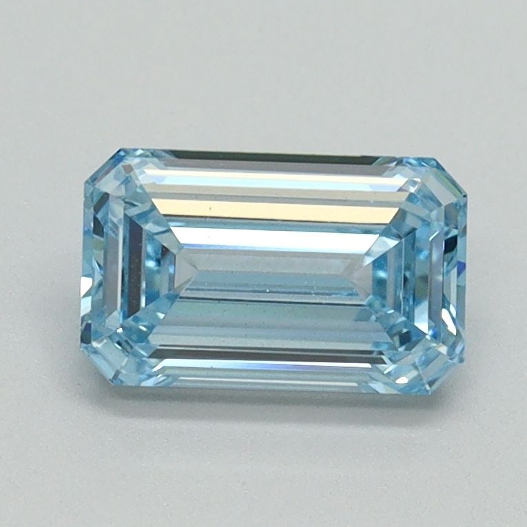 Loose Diamond - EMERALD 1.01ct Fancy Intense Blue VVS2