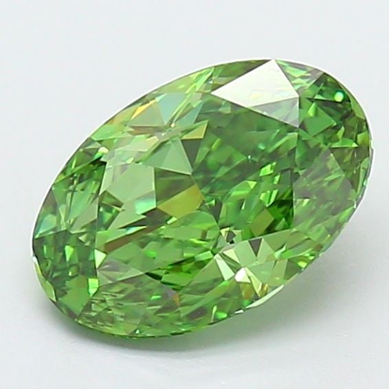 Loose Diamond - OVAL 1.58ct Fancy Vivid Green VVS2