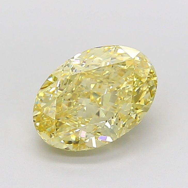 Loose Diamond - OVAL 3.1ct Fancy Intense Yellow VVS2