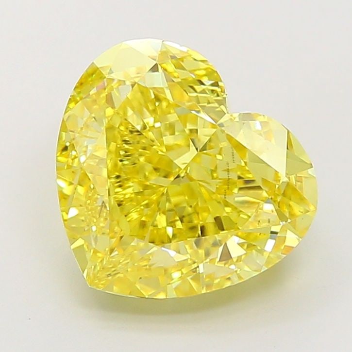 Loose Diamond - HEART 7.06ct Fancy Vivid Yellow VVS2