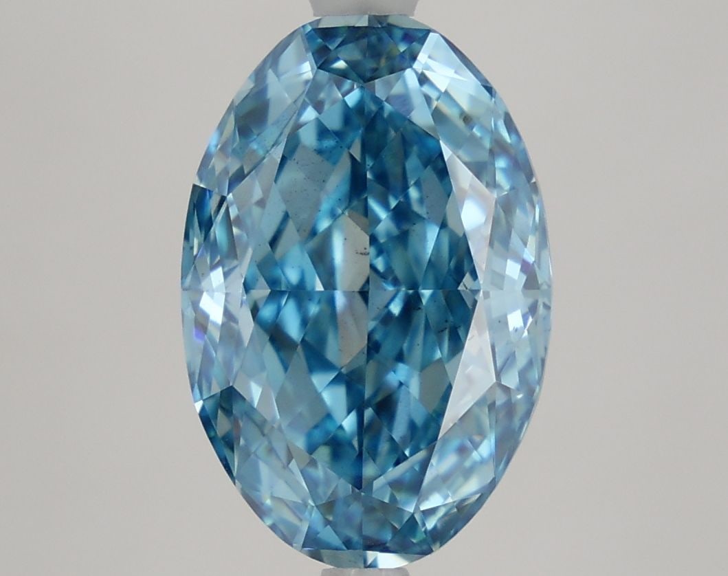 Loose Diamond - OVAL 3.58ct Fancy Vivid Blue VS2