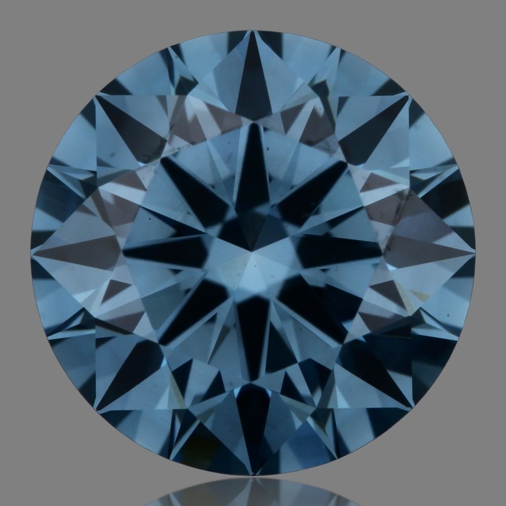 Ideal Loose Diamond - ROUND 1.95ct Fancy Vivid Blue VS1