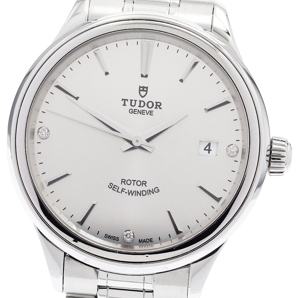TUDOR Style Date 12500 mens automatic wristwatch with 3P diamond