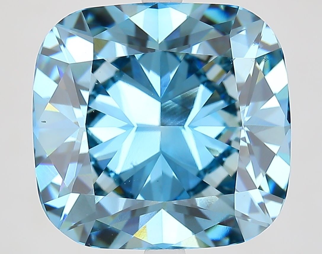 Loose Diamond - CUSHION MODIFIED 10.39ct Fancy Vivid Blue VS2