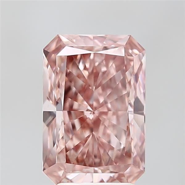 Loose Diamond - RADIANT 3.33ct Fancy Vivid Pink VS2