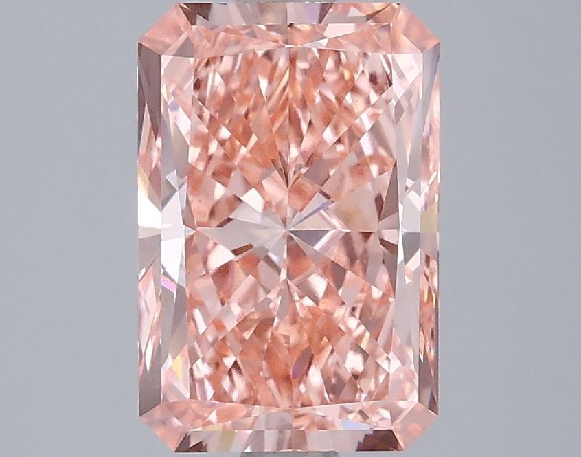 Loose Diamond - RADIANT 2.5ct Fancy Vivid Pink VS1