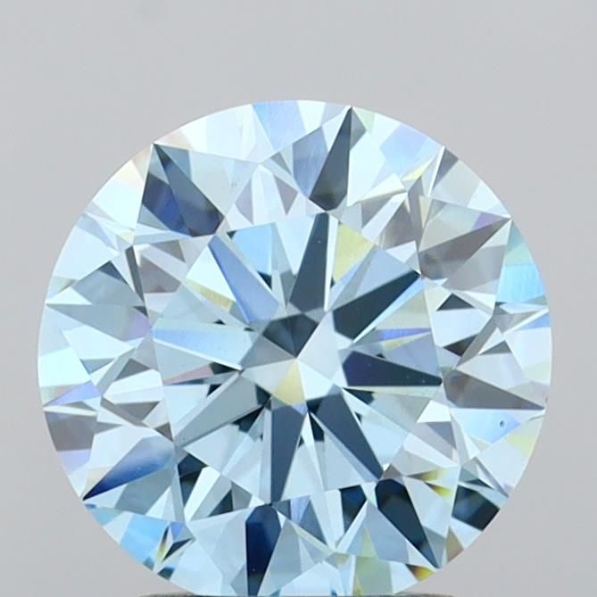 Ideal Loose Diamond - ROUND 2.03ct Fancy Vivid Blue VVS2