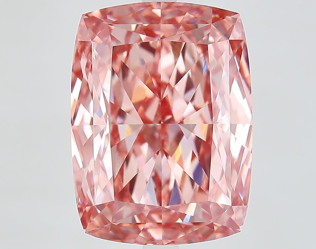 Loose Diamond - CUSHION MODIFIED 11.52ct Fancy Vivid Pink VS1